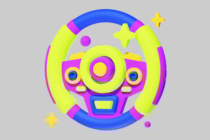 Preview: Abstract geometric illustration with vibrant colors