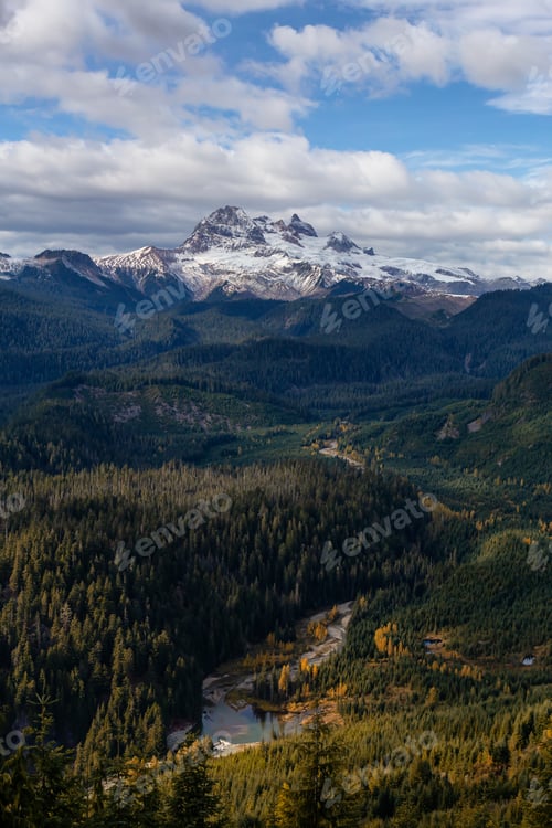 Preview: View of Canadian Mountain Landscape