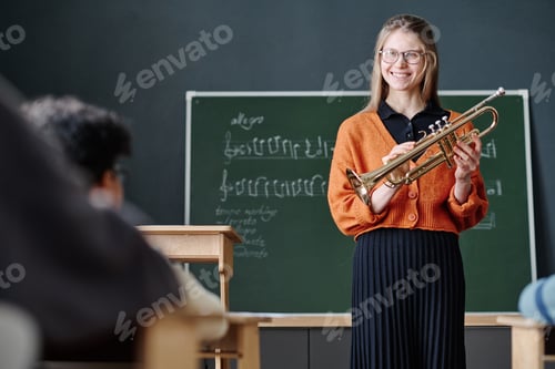 Preview: Joyful Music Teacher Working At School
