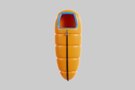 Preview: Orange canopy sleeping bag