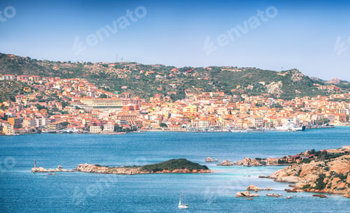 Preview: Fabulous view on Santo Stefano and La Maddalena islands from Palau.