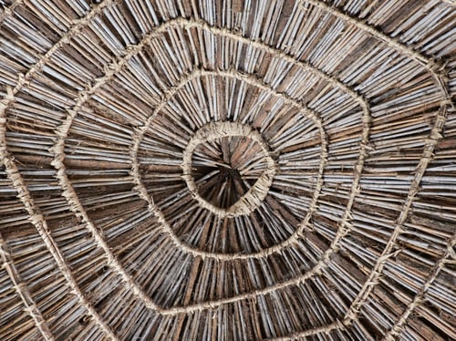 Vorschau: Dach eines Hauses im Senegal, Afrika