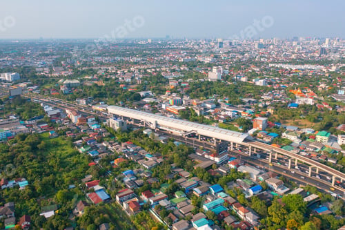 Preview: Bangkok downtown, Thailand in urban city in Asia.
