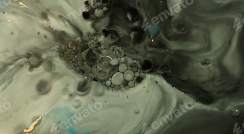 Preview: Abstract blot bubble background. Marble texture. Acrylic color in water and oil.