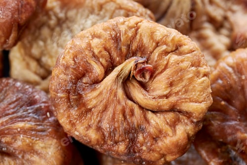 Preview: Extreme close up picture of dried figs.