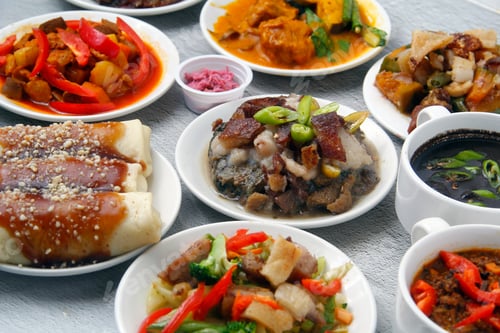 Preview: Freshly cooked assorted Filipino dishes