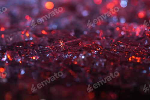Preview: close up view of abstract red and purple crystal textured background