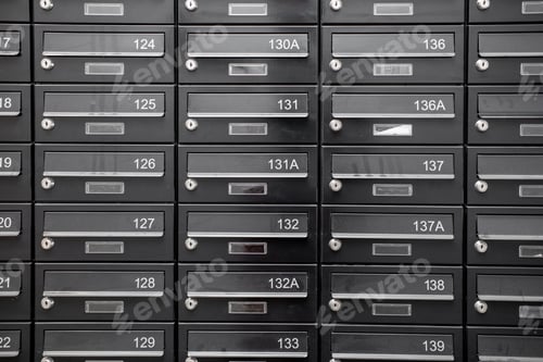 Preview: Residential metal postboxes