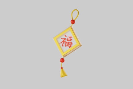 Preview: Chinese knot with blessing character