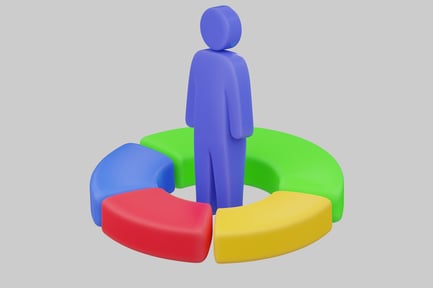 Preview: Humanoid figure in a circular arrangement of colored sections.
