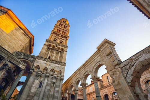 Preview: Famous Diocletian Palace built for Emperor Diocletian in historic center of Split