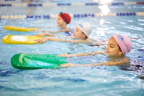 Preview: Children learning to swim