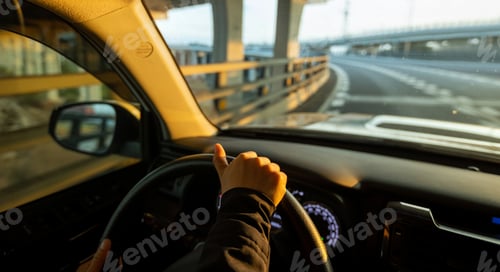Preview: Driving car on highway in china