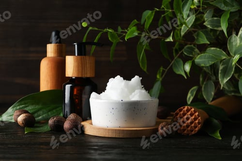 Preview: Concept of skin care cosmetics, Shea butter