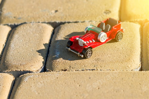 Preview: Toy retro car - symbol of travel and adventure