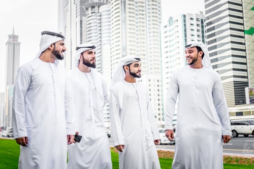 Preview: Group of businessmen in Dubai