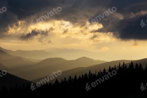 Preview: Morning fog in spring mountains