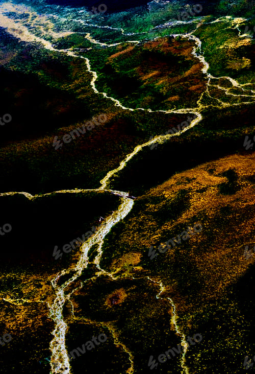 Preview: River vein in dark effect