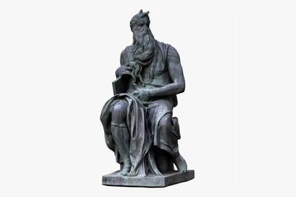 Preview: Seated Moses Statue by Michelangelo