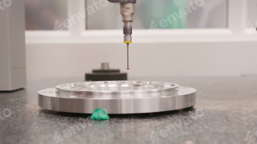 Preview: Close Up Of Component Being Worked On In CNC Machine