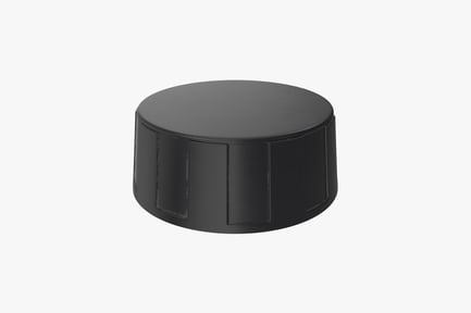 Preview: Black Control Knob with Textured Grip
