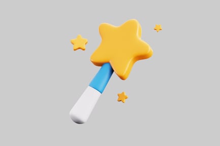 Preview: Cute magic star wand prop