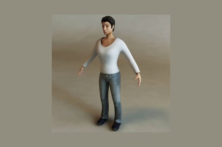 Preview: Figure young man, arms outstretched