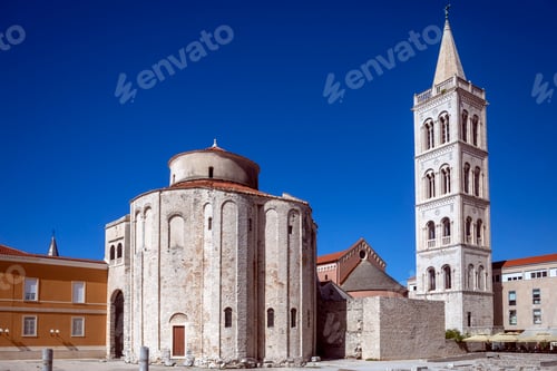 Preview: Church of St Donatus and bell tower, Roman Forum, Zadar, Croatia