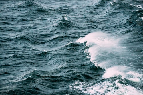 Preview: Sea. Ocean Waves In Storm Time. Top View