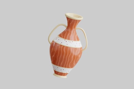 Preview: Terracotta amphora with handle details
