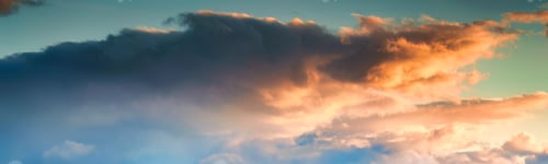 Preview: Beautiful clouds and colorful sunset sky in the evening