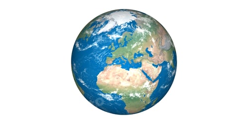 Preview: earth planet globe white background