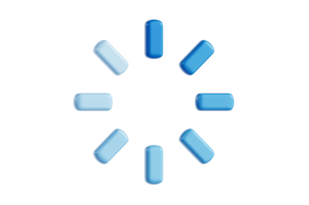 Preview: 3D Blue Ring Loading