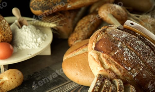 Preview: Delicious Fresh Bread Food Concept