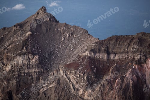 Preview: Closeup shot of Mount Rinjani in Indonesia