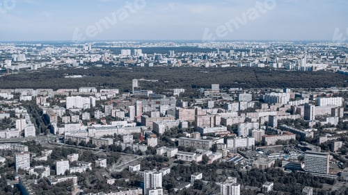 Preview: Megapolis cityscape from a high point