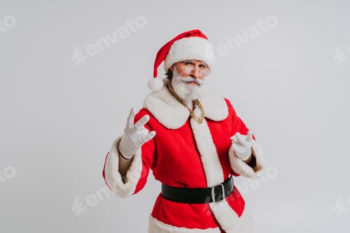 Preview: Santa Claus portrait, Christmas and newyear festive days concepts