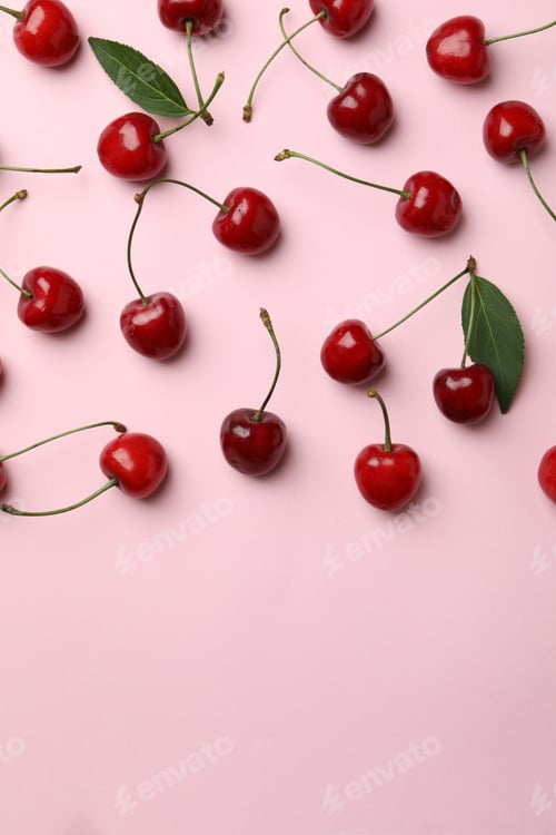 Preview: Concept of sweet berry with red cherry