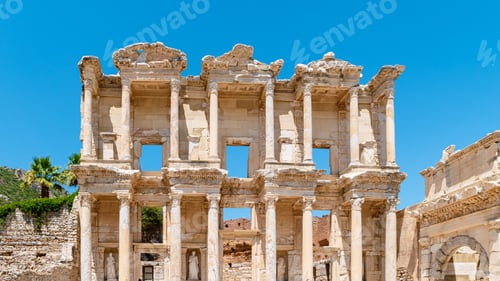 Preview: Ephesus ruins, Turkey, beautiful sunny day between the ruins of Ephesus Turkey