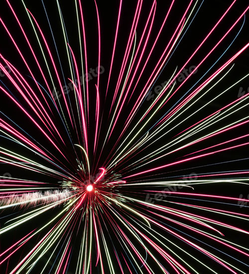 Preview: fireworks, colored splashes