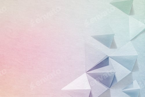 Preview: Geometric paper craft design background