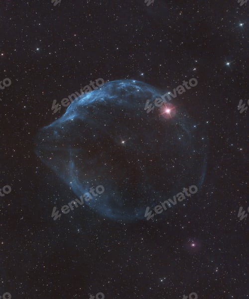 Preview: Mesmerizing Dolphin Head Nebula in the night sky