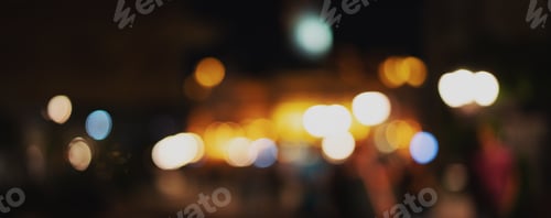 Preview: Defocused night city lights