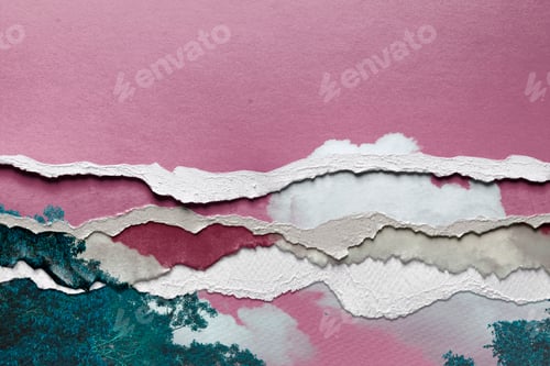 Vista previa: Imagen abstracta en papel rasgado