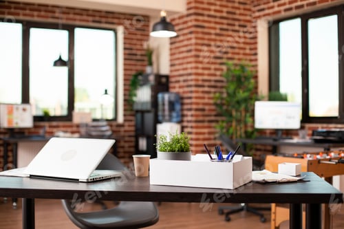 Preview: Organized clean workspace with computers