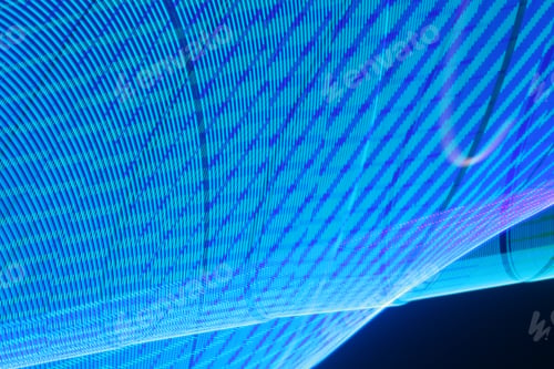 Preview: Large display featuring a pattern of blue lights radiating outward along distinct lines