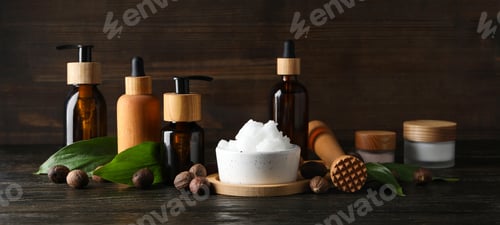Preview: Concept of skin care cosmetics, Shea butter