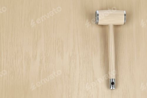 Preview: Meat tenderizer on wooden table