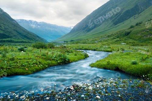 Preview: Amazing landscape with river