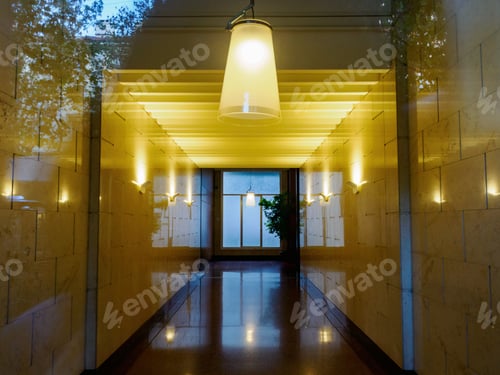 Preview: Entryway of old residential building along corso Sempione in Milan, Italy